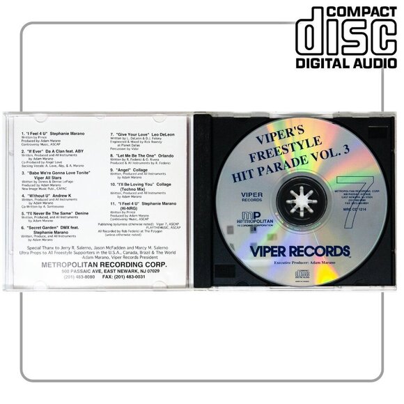 Viper's Freestyle Hit Parade Vol 3 - Music CD - Picture 1 of 2
